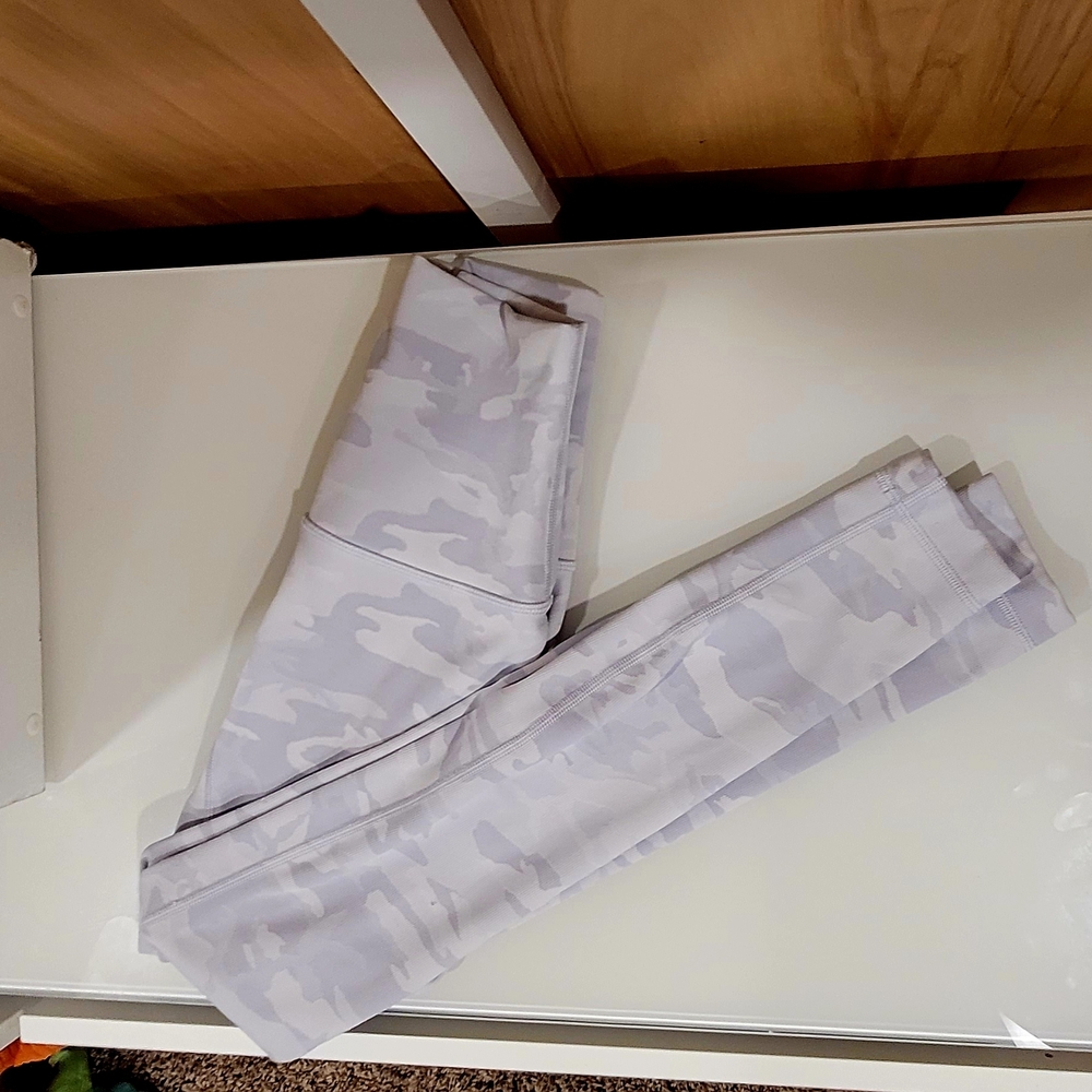 lululemon athletica Gray Camo Leggings